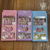 Cute Artifical Nails,2 bracelets & Hair rubber For Kids